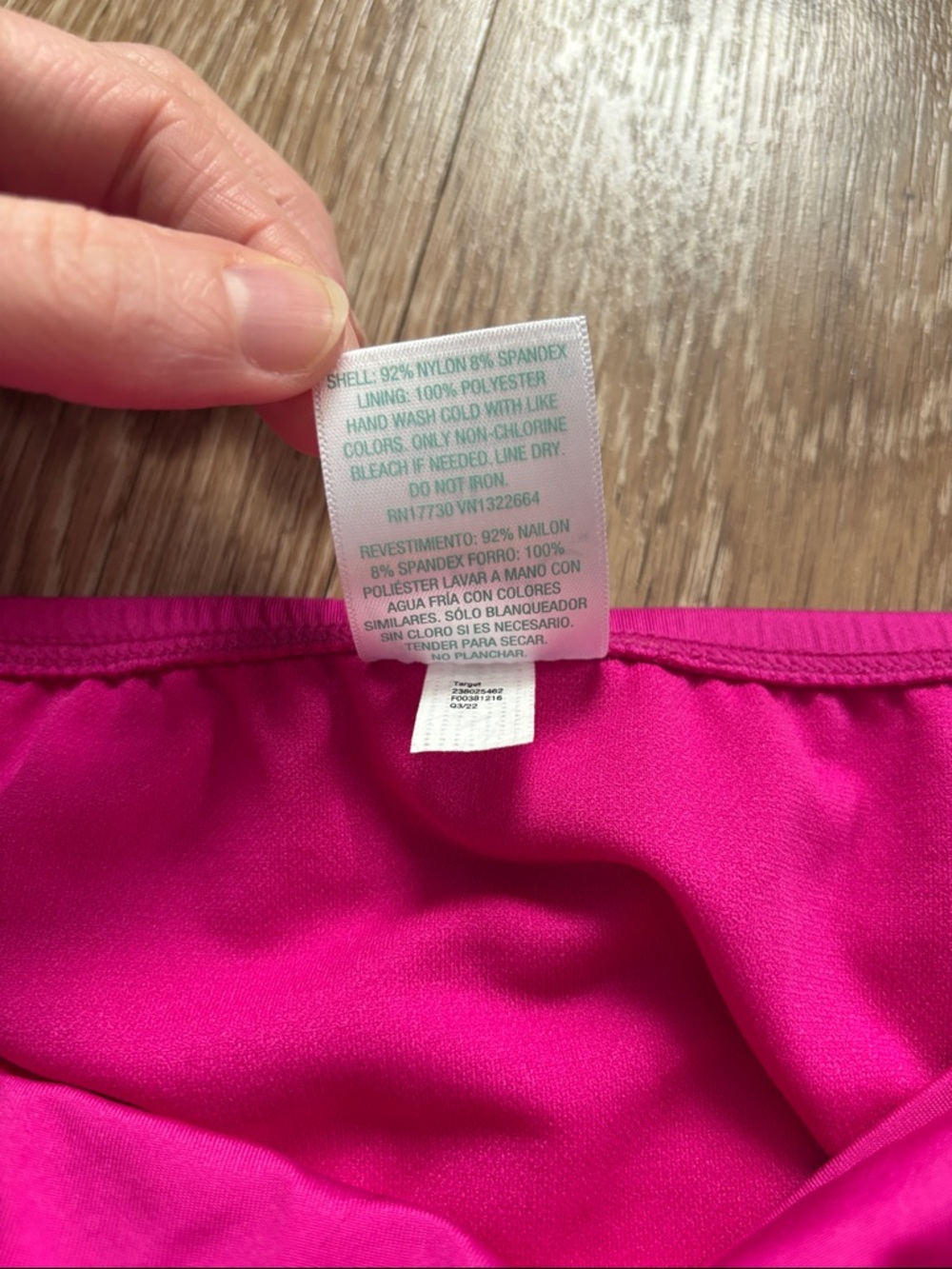 NWOT Kona Sol pink ruched bikini swim bottoms, size medium - Picture 4 of 7
